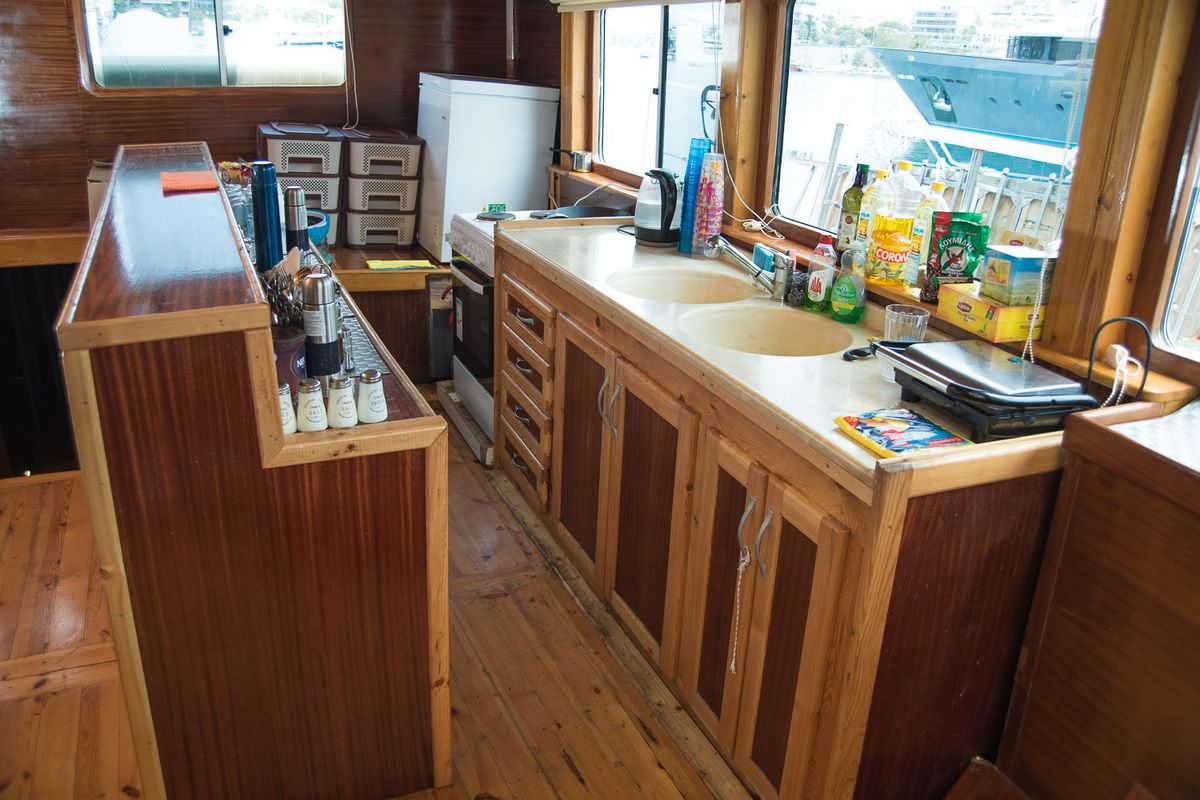 Galley of Aphrodite, a Gulet Gulet gulet at Corfu, Greece