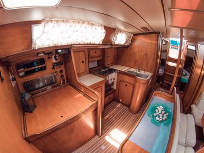 Galley of Adonis, a Beneteau 50 sailboat at Volos Municipality, Greece