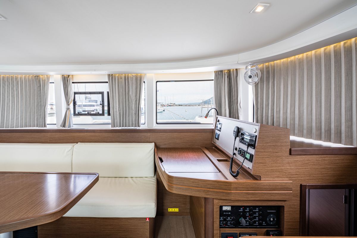 Salon of Nala, a Lagoon 42 catamaran at Municipal Unit of Lefkada, Greece