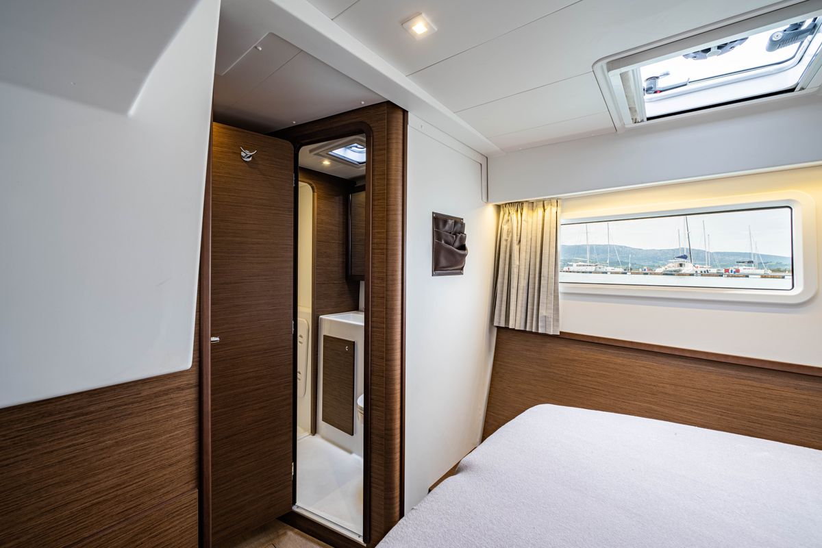 Cabin on Nala, a Lagoon 42 catamaran at Municipal Unit of Lefkada, Greece