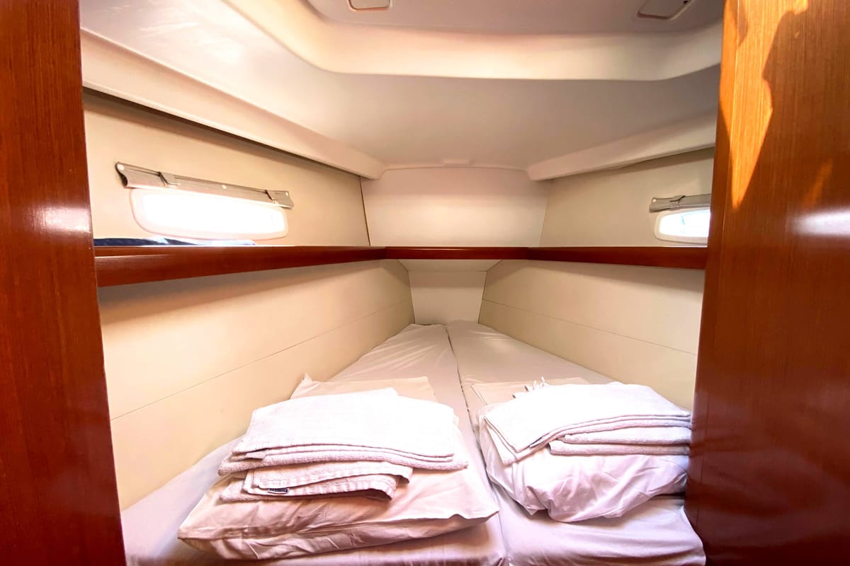 Serenity, a Beneteau Oceanis 43 sailboat at Athens, Greece