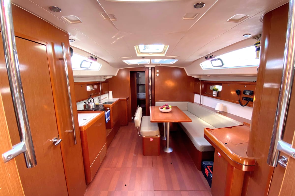 Serenity, a Beneteau Oceanis 43 sailboat at Athens, Greece