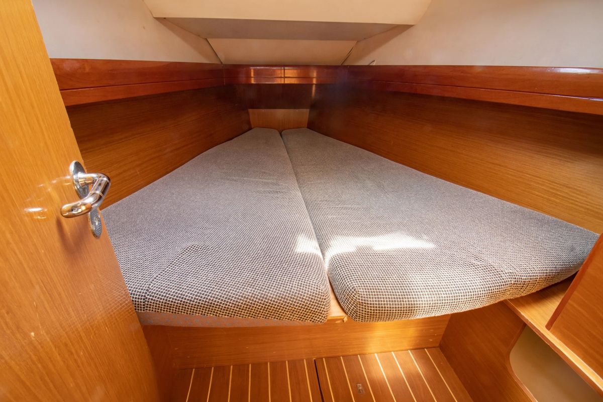 Cabin on Kos 36, a Jeanneau Sun Odyssey 36 sailboat at Municipal Unit of Lefkada, Greece