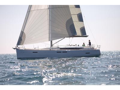Anni, a Jeanneau Sun Odyssey 449 sailboat at Trapani, Italy