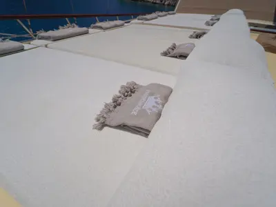 Deck of Prenses Bugce, a Gulet Gulet gulet at Marmaris, Turkey