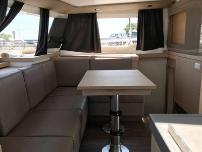 Salon of Wave, a Fountaine Pajot Astrea 42 catamaran at Tivat, Montenegro