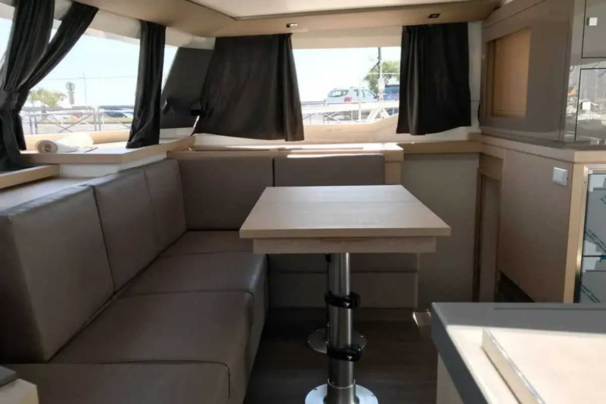 Wave, a Fountaine Pajot Astrea 42 catamaran at Tivat, Montenegro