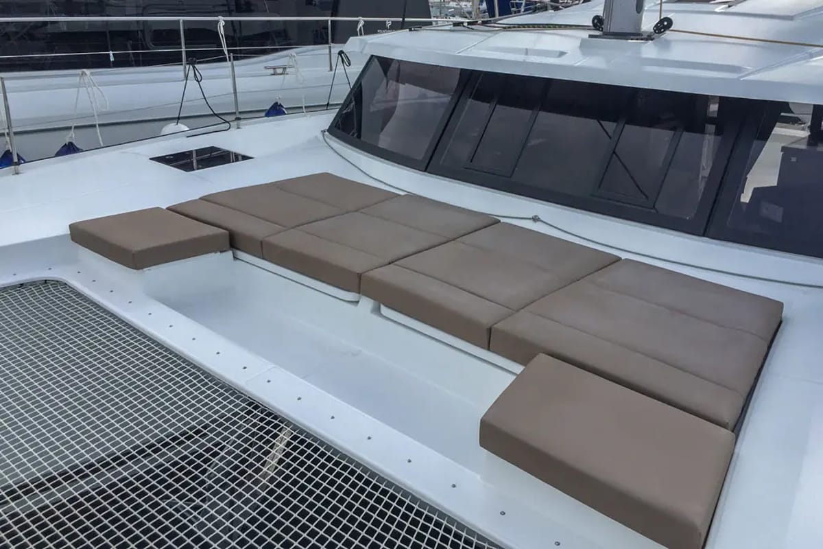 Wave, a Fountaine Pajot Astrea 42 catamaran at Tivat, Montenegro