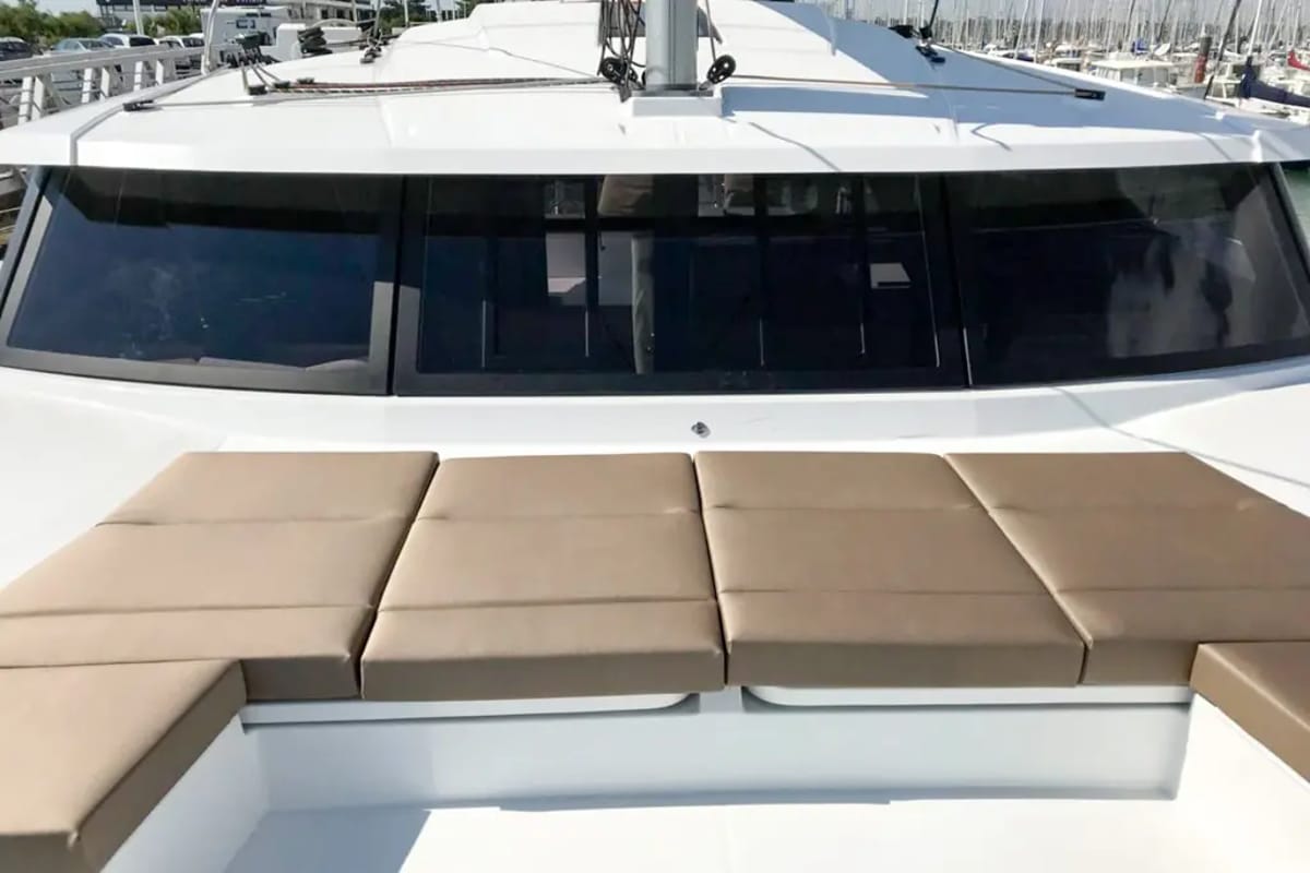 Wave, a Fountaine Pajot Astrea 42 catamaran at Tivat, Montenegro