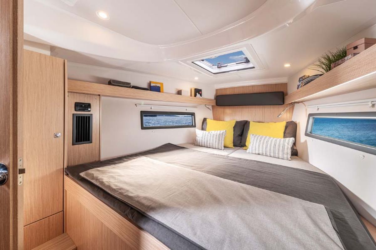 Cabin on Ithakiss, a Bavaria C38 sailboat at Municipal Unit of Sikyona, Greece