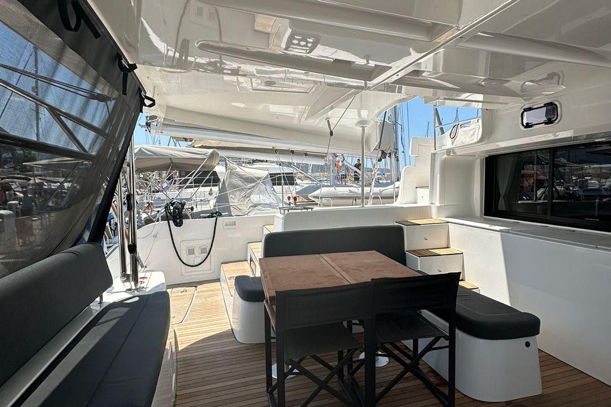 Cabin on Cass, a Lagoon 46 catamaran at Municipal Unit of Lefkada, Greece