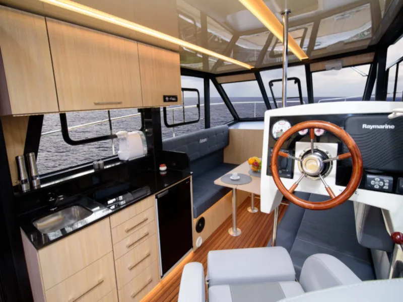 Galley of Futura 40 Grand Horizon, a Cobra Yachts Futura 40 Grand Horizon motorboat at Wilkasy, Poland