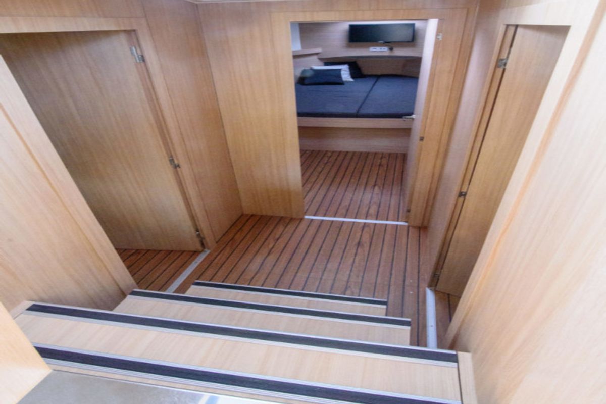 Cabin on Futura 40 Grand Horizon, a Cobra Yachts Futura 40 Grand Horizon motorboat at Wilkasy, Poland