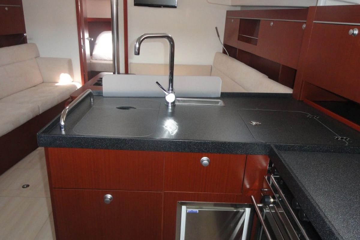 Galley of Riana, a Hanse Yachts Hanse 385 sailboat at Grad Pula, Croatia