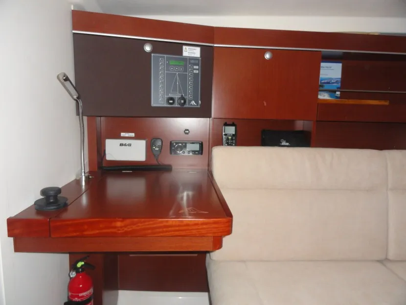 Galley of Riana, a Hanse Yachts Hanse 385 sailboat at Grad Pula, Croatia