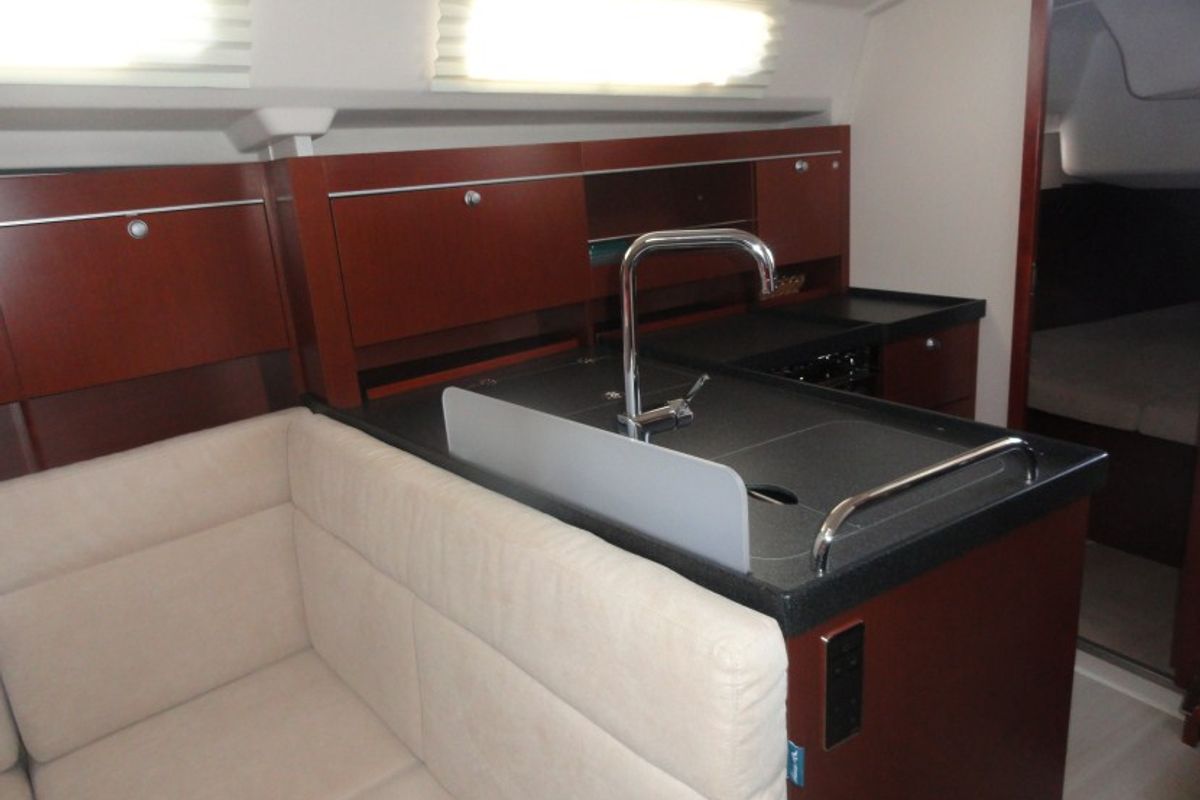 Salon of Riana, a Hanse Yachts Hanse 385 sailboat at Grad Pula, Croatia