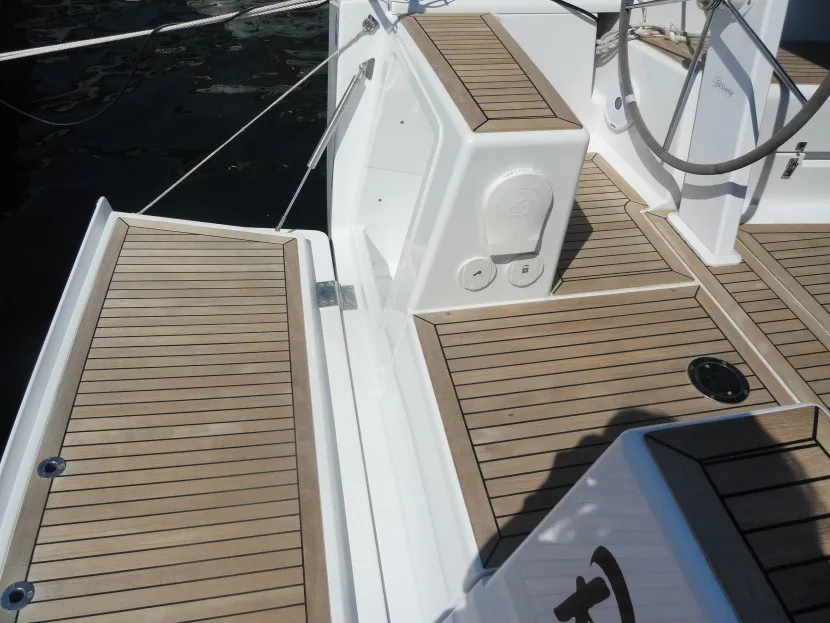 Galley of Riana, a Hanse Yachts Hanse 385 sailboat at Grad Pula, Croatia