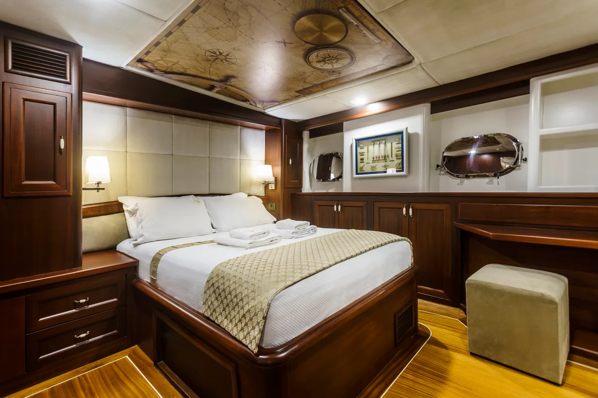 Cabin on Virtuoso, a Gulet Gulet sailboat at Lavreotiki Municipal Unit, Greece