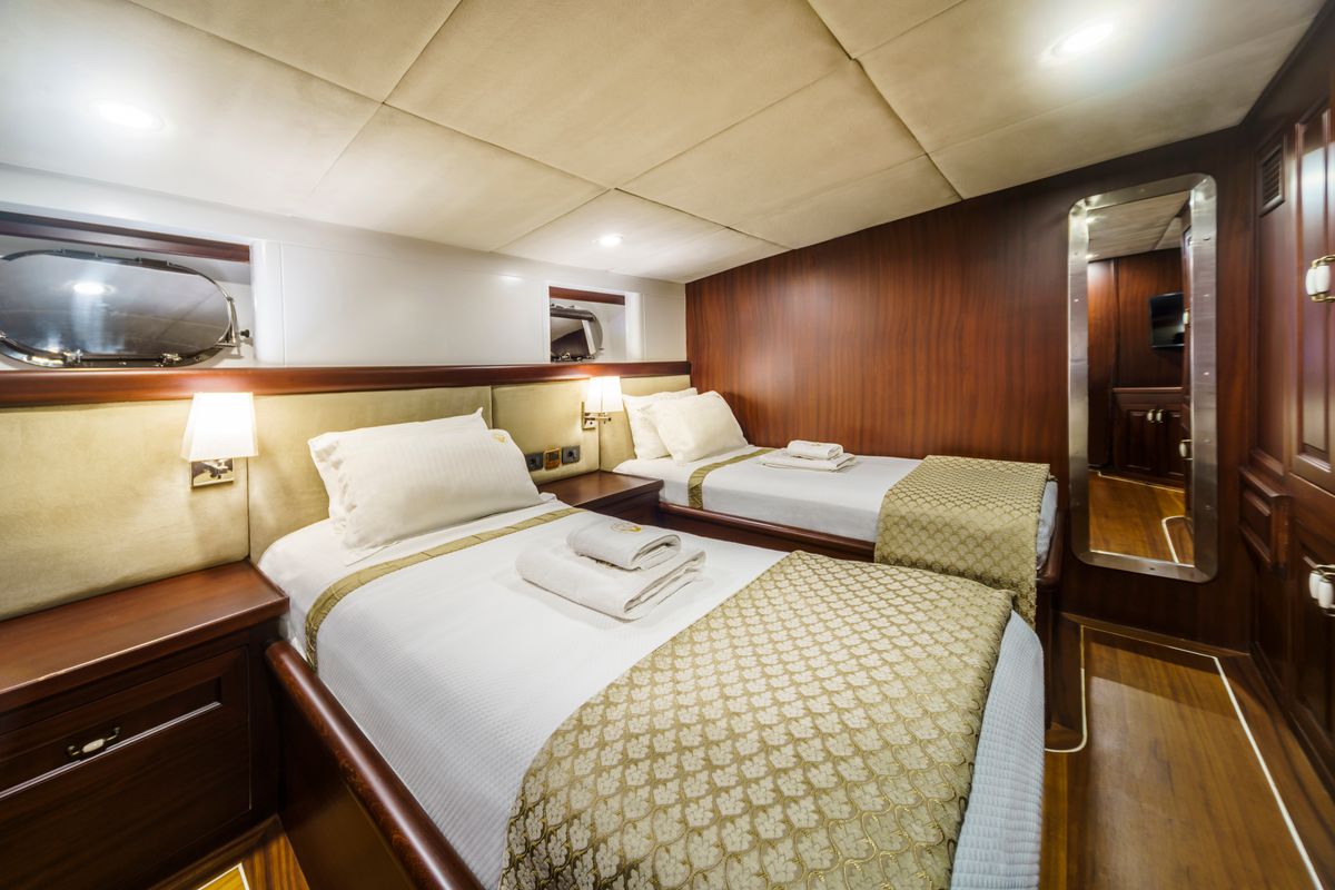 Cabin on Virtuoso, a Gulet Gulet sailboat at Lavreotiki Municipal Unit, Greece