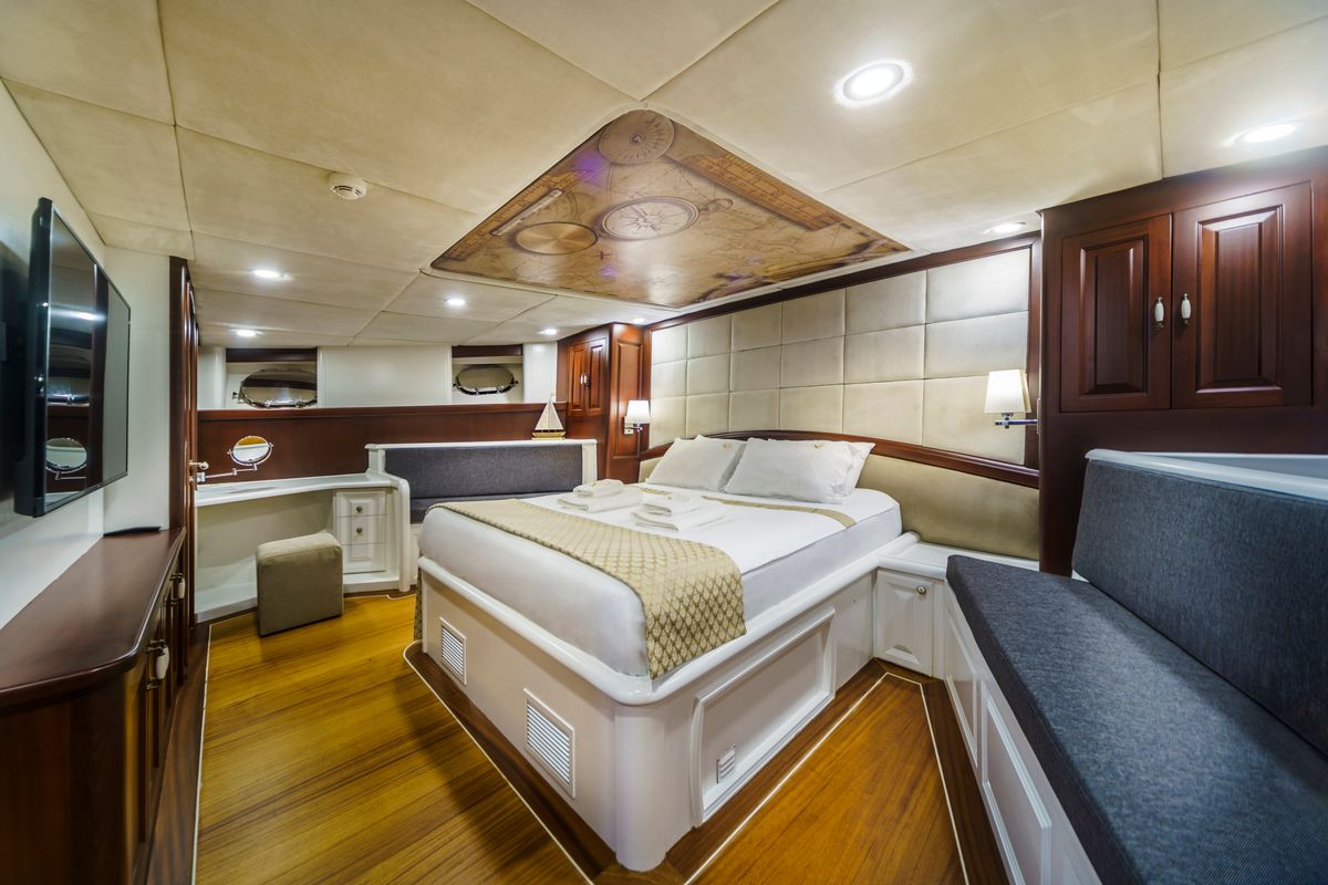 Cabin on Virtuoso, a Gulet Gulet sailboat at Lavreotiki Municipal Unit, Greece