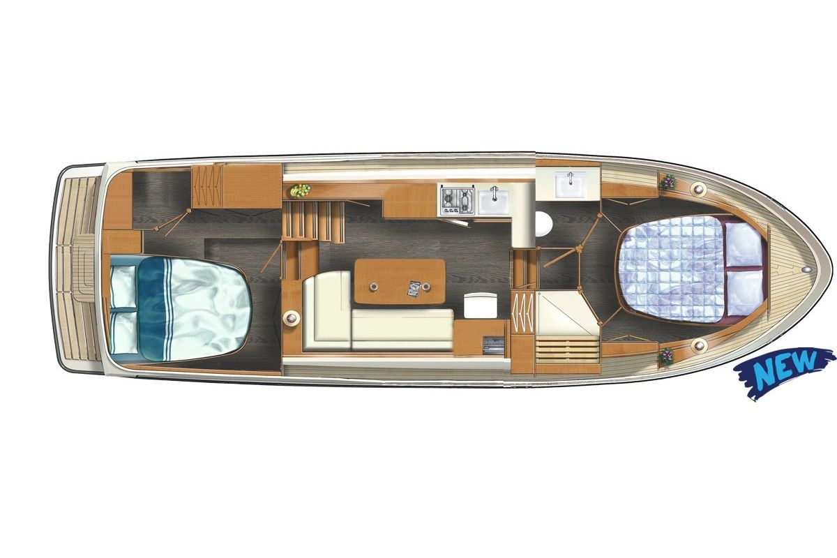 Floor plan of Jules, a Linssen Grand Sturdy 35.0 AC other at Kinrooi, Belgium
