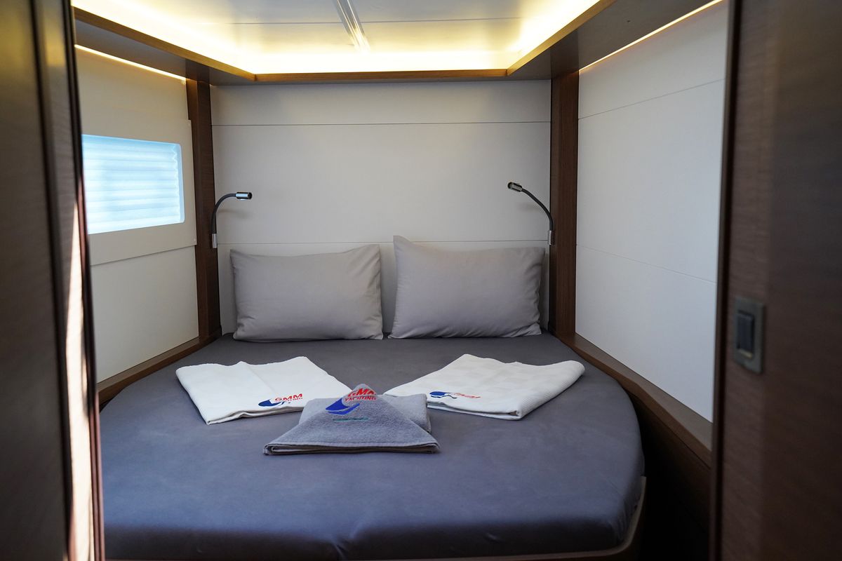 Cabin on Sweet Dream, a Lagoon 46 catamaran at Marmaris, Turkey