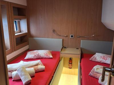 Cabin on Gemini, a Bali 5.4 catamaran at Grad Kaštela, Croatia