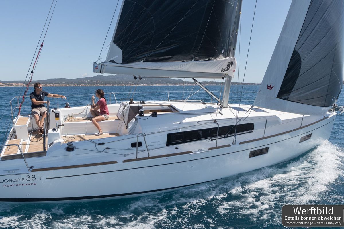 Exterior view of Flip, a Beneteau Oceanis 38.1 sailboat at Grad Pula, Croatia