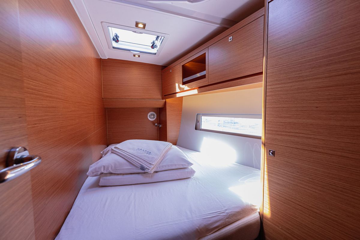 Cabin on BALU, a Dufour 470 sailboat at Grad Kaštela, Croatia