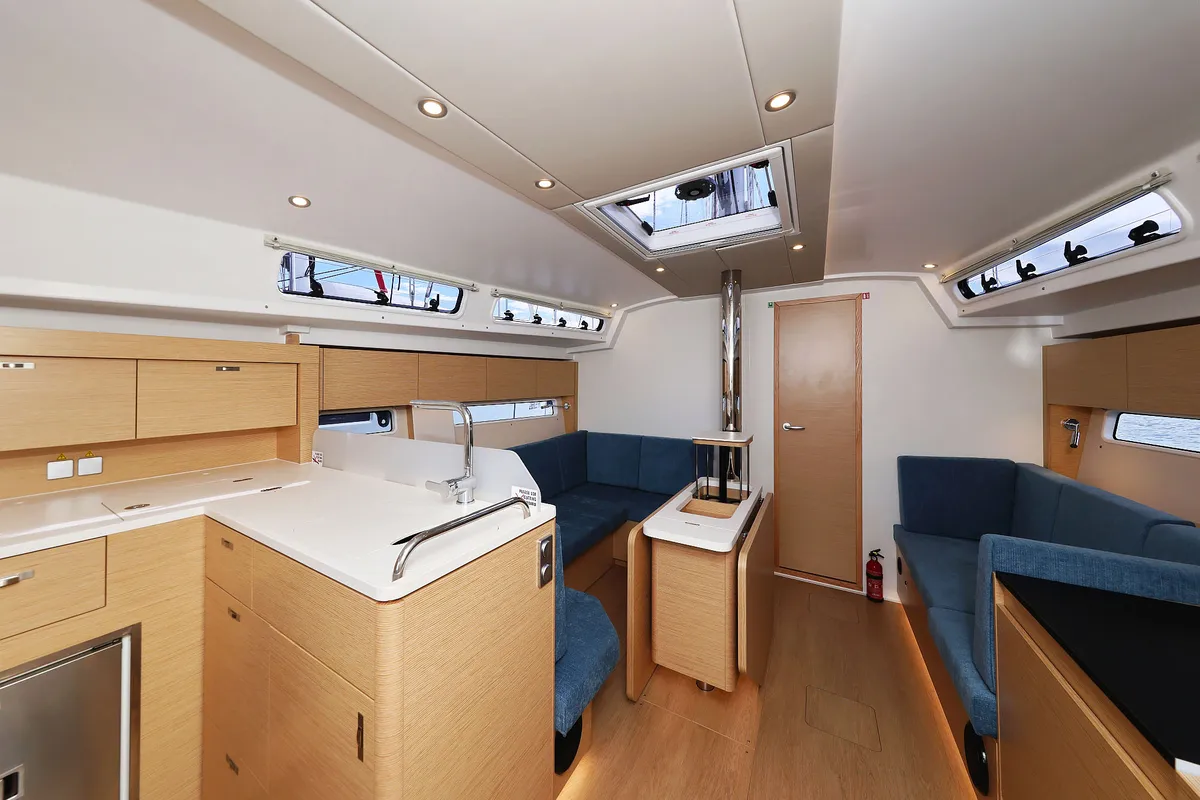 Salon of Sundance, a Hanse Yachts Hanse 410 sailboat at Grad Biograd na Moru, Croatia