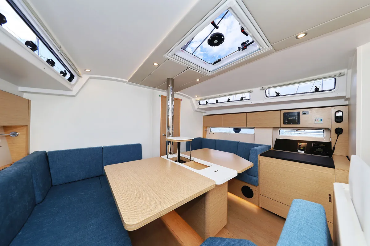 Salon of Sundance, a Hanse Yachts Hanse 410 sailboat at Grad Biograd na Moru, Croatia