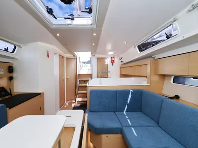 Salon of Sundance, a Hanse Yachts Hanse 410 sailboat at Grad Biograd na Moru, Croatia