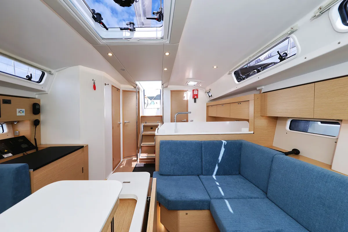 Salon of Sundance, a Hanse Yachts Hanse 410 sailboat at Grad Biograd na Moru, Croatia