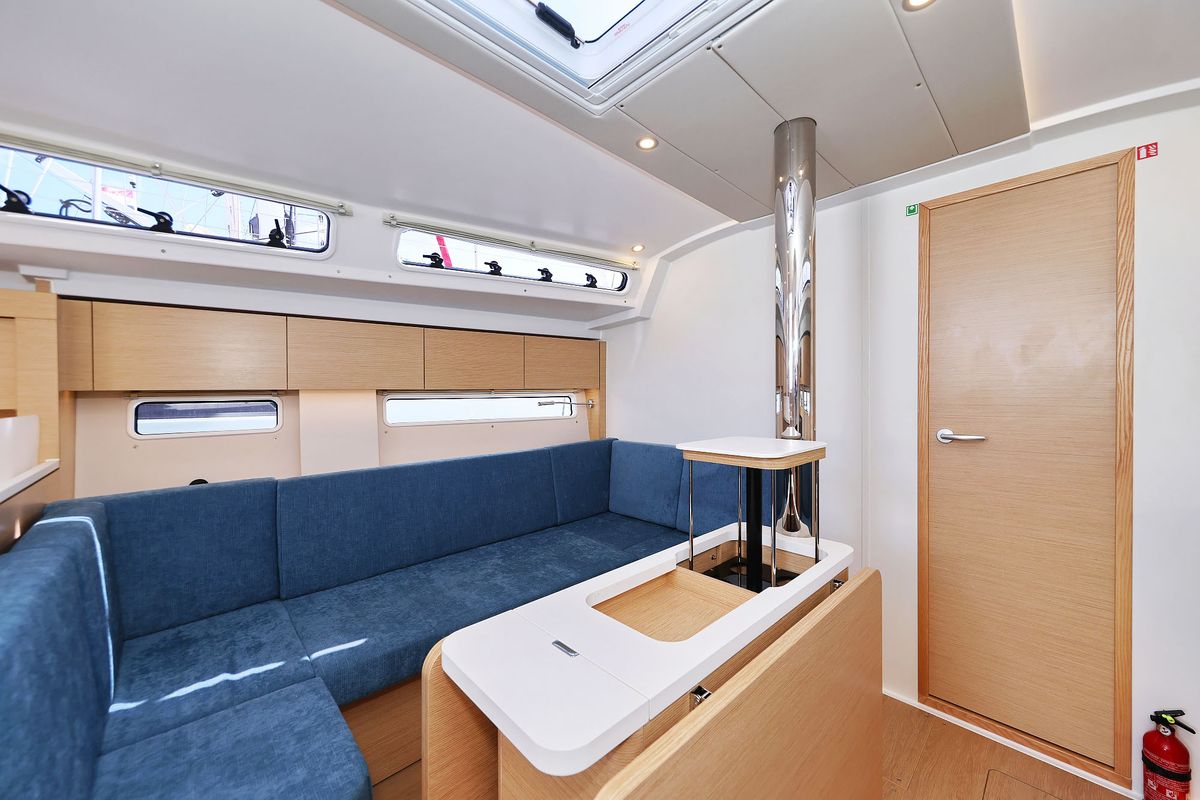 Salon of Sundance, a Hanse Yachts Hanse 410 sailboat at Grad Biograd na Moru, Croatia