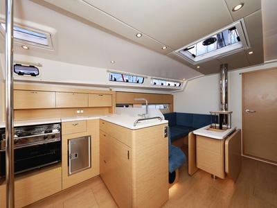 Galley of Sundance, a Hanse Yachts Hanse 410 sailboat at Grad Biograd na Moru, Croatia