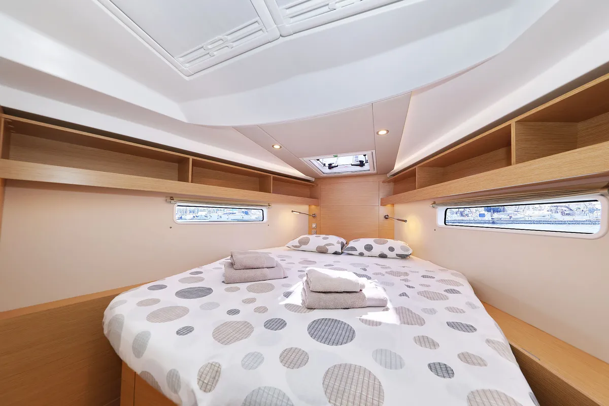 Cabin on Sundance, a Hanse Yachts Hanse 410 sailboat at Grad Biograd na Moru, Croatia