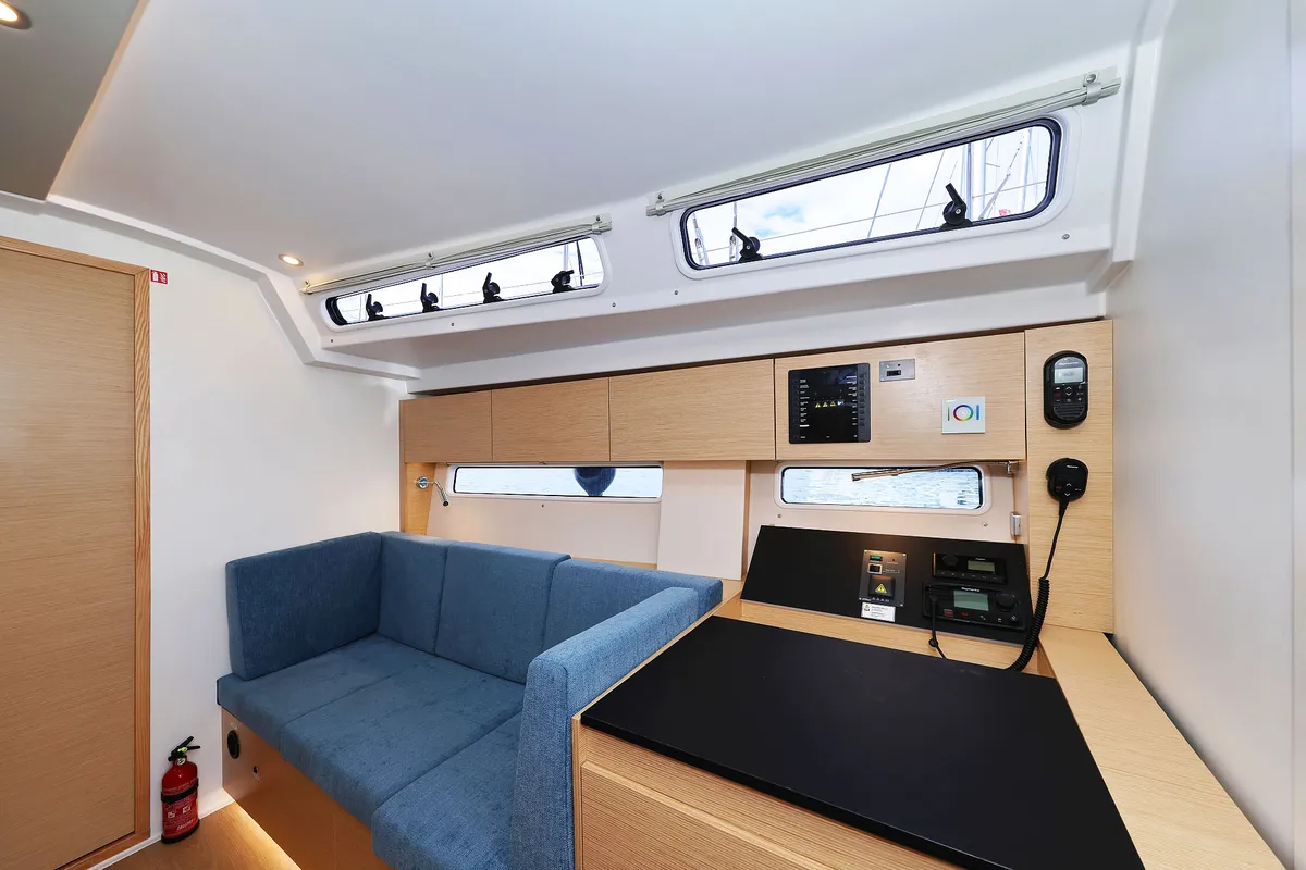 Salon of Sundance, a Hanse Yachts Hanse 410 sailboat at Grad Biograd na Moru, Croatia