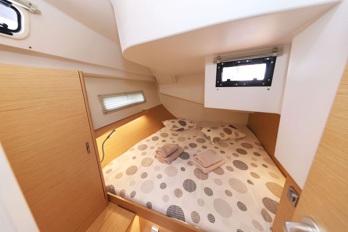 Cabin on Sundance, a Hanse Yachts Hanse 410 sailboat at Grad Biograd na Moru, Croatia