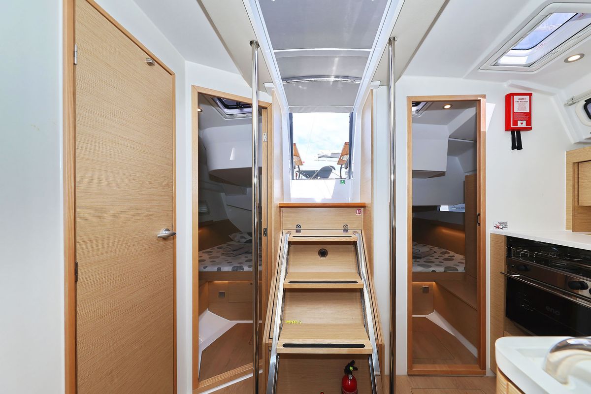 Cabin on Sundance, a Hanse Yachts Hanse 410 sailboat at Grad Biograd na Moru, Croatia