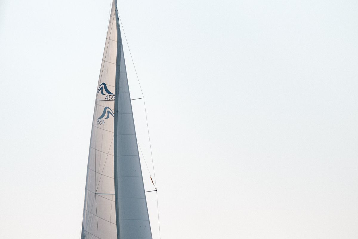 Exterior view of Maja, a Hanse Yachts Hanse 455 sailboat at Grad Biograd na Moru, Croatia