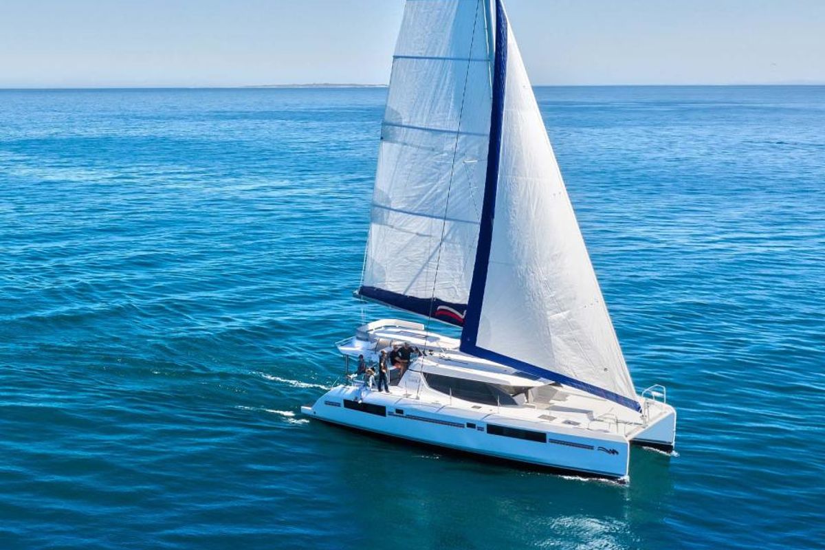 Exterior view of Moorings 4500L Club, a Leopard 45 catamaran at Road Town, British Virgin Islands