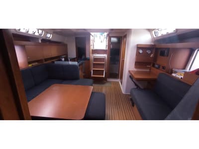 Salon of Juana, a Hanse Yachts Hanse 445 sailboat at Marmaris, Turkey