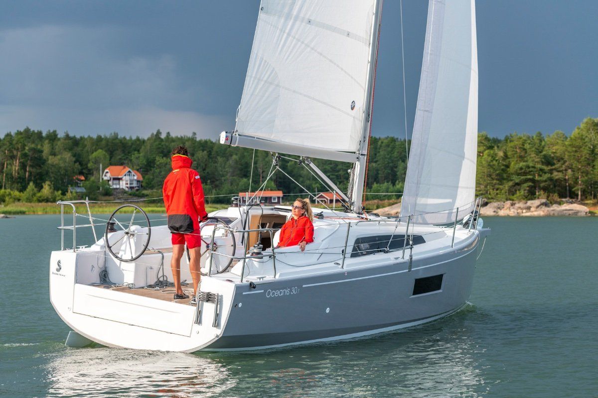 Exterior view of Arya, a Beneteau Oceanis 30.1 sailboat at Izola / Isola, Slovenia