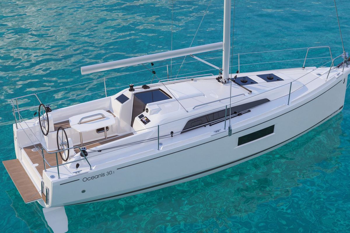 Exterior view of Arya, a Beneteau Oceanis 30.1 sailboat at Izola / Isola, Slovenia