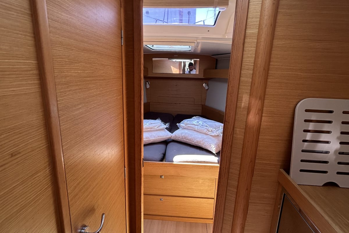 Echo II, a Dufour 430 GL sailboat at Kontokali, Greece
