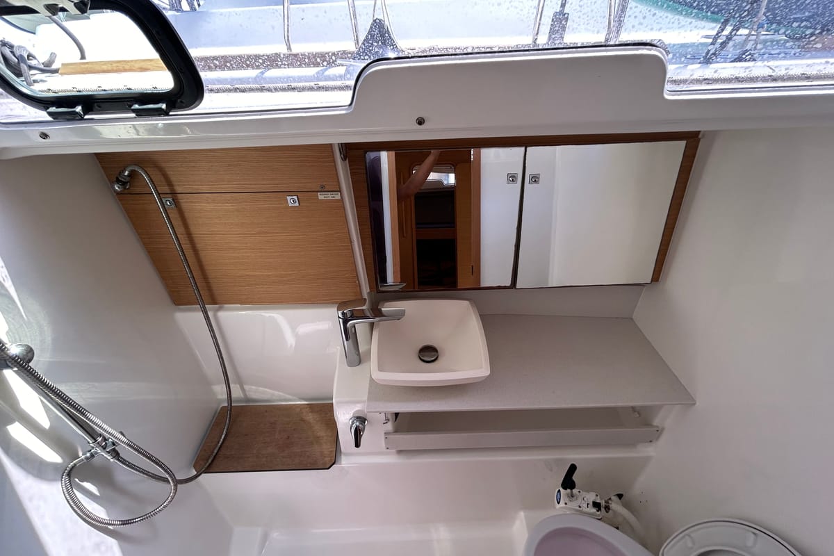 Echo II, a Dufour 430 GL sailboat at Kontokali, Greece