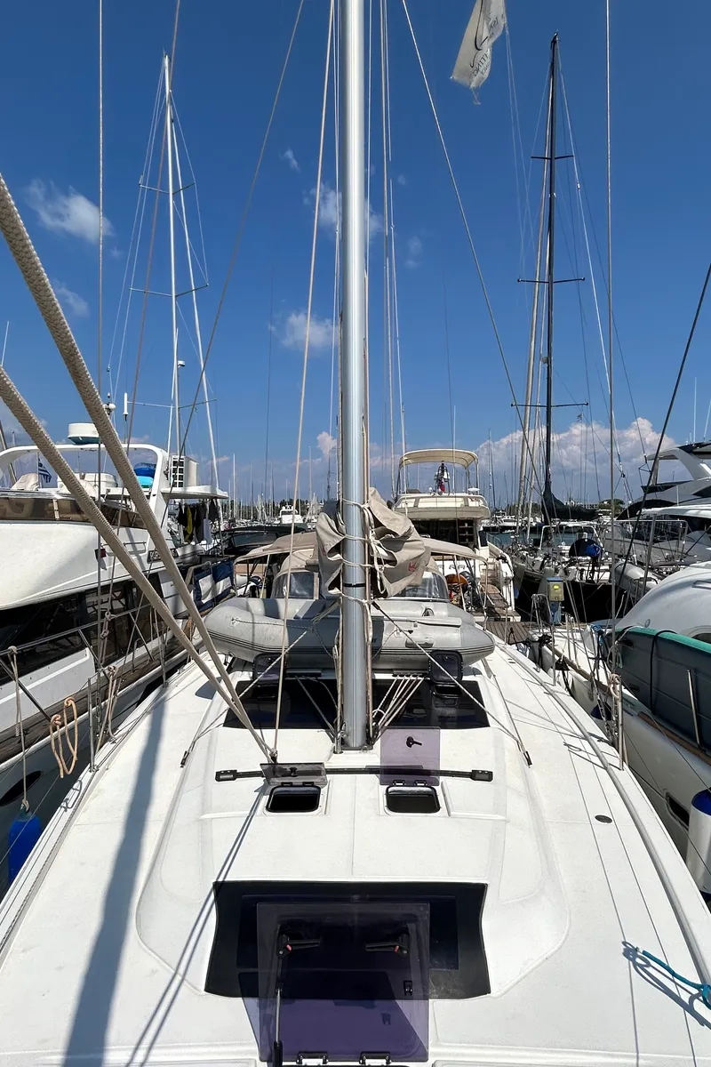 Echo II, a Dufour 430 GL sailboat at Kontokali, Greece