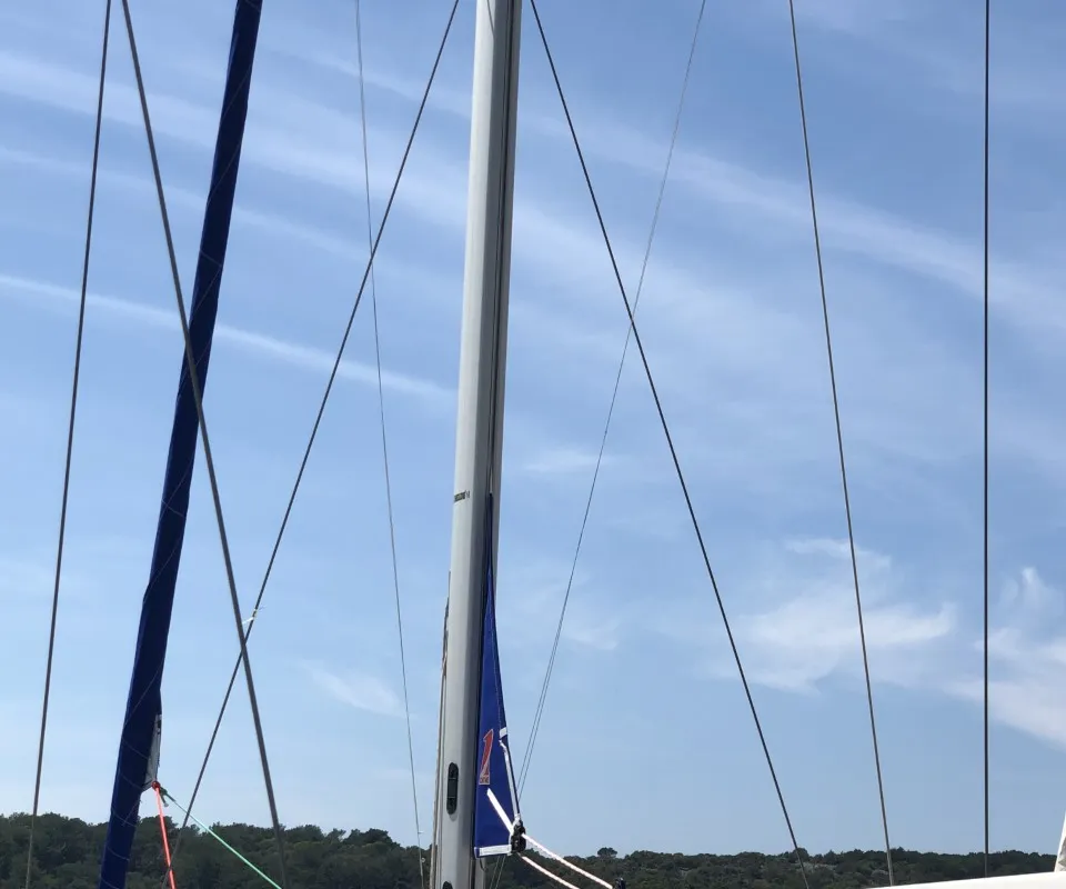 Dea, a Bavaria Cruiser 46 sailboat at Mali Lošinj, Croatia