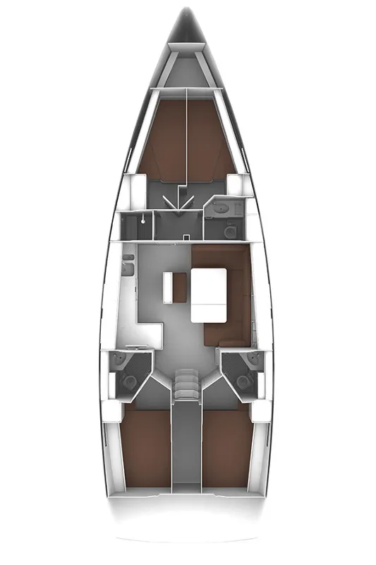 Dea, a Bavaria Cruiser 46 sailboat at Mali Lošinj, Croatia