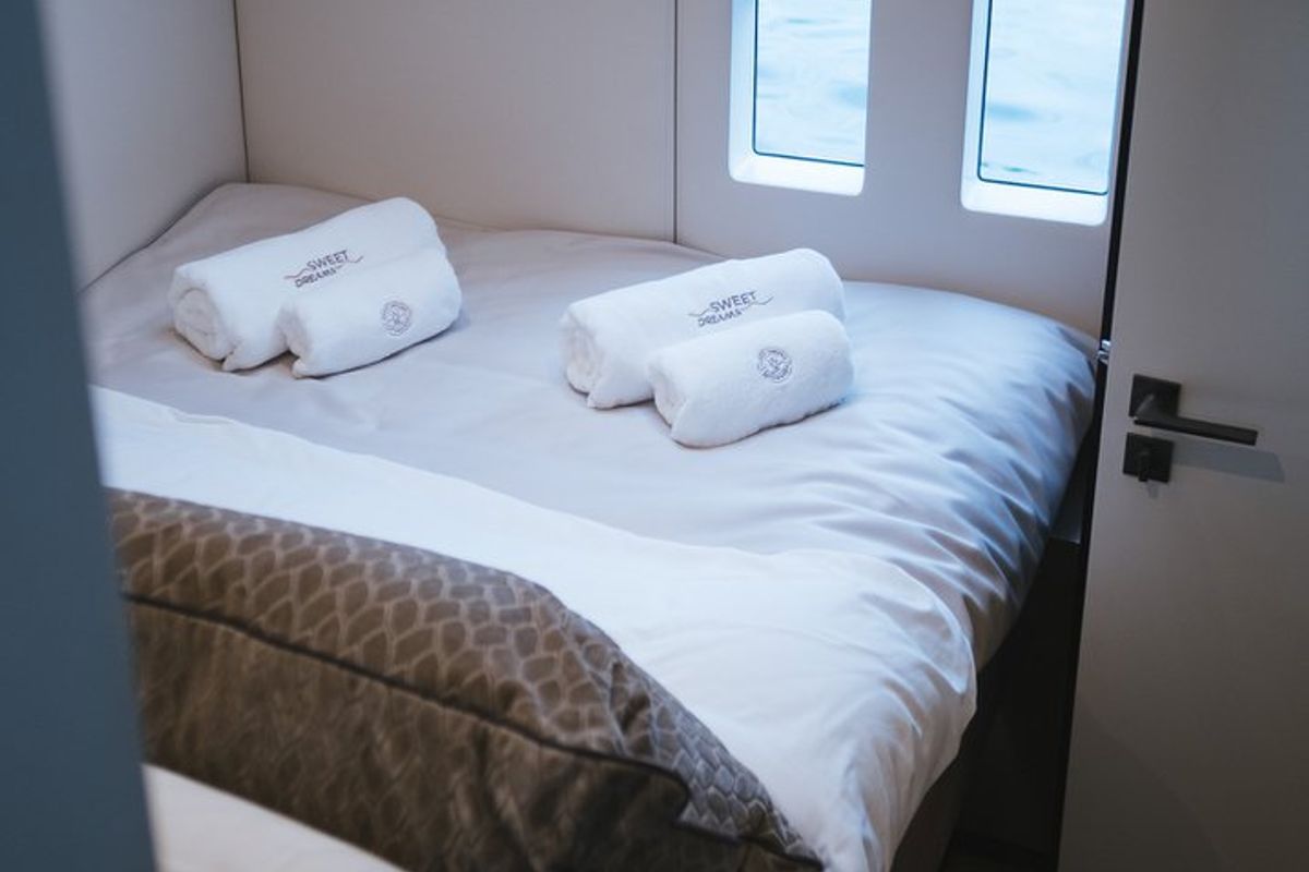 Cabin on Sweet Dreams, a Sunreef Yachts Sunreef 50 catamaran at Grad Kaštela, Croatia